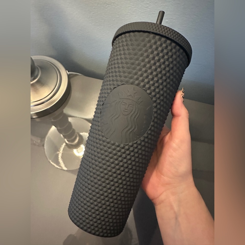 Starbucks Matte Black Studded Tumbler